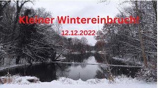 Kleiner Wintereinbruch Mitte Dezember 2022, Dresden.