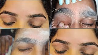 Live🛑 full growth eyebrow threading tutorial / eyebrow threading for Beginners / threading