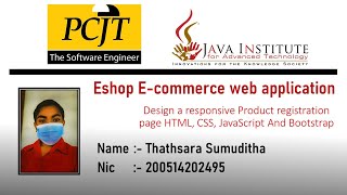 Web project Task 12 | 1st year | Semester 01 | Java Institute | eShop application
