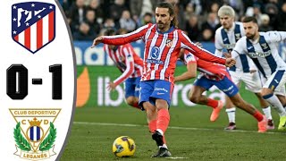 Atletico Madrid vs Leganes 0-1 Highlights and Goals | Griezmann Penalty Miss