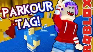 Parkour Tag Roblox Gameplay I Love Wall Running - parkour tag the obby roblox