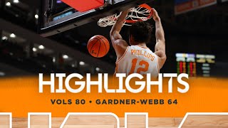 HIGHLIGHTS: Vols 80, Gardner-Webb 64 (Nov. 4, 2024)