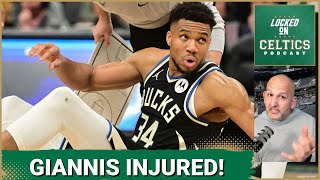 Giannis Antetokounmpo injured, Boston Celtics lose to Milwaukee Bucks in 'make/miss' game