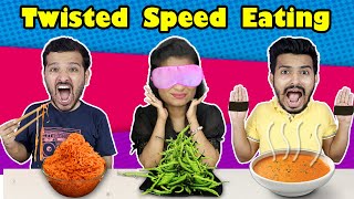 Twisted Speed Eating Challenge | Food Challenge | Hungry Birds