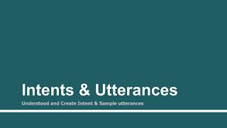 Intents & Utterances | Part - 5 | Create custom Alexa skill using AWS Lambda function