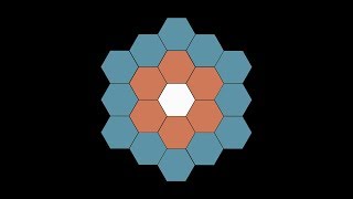 Beautiful visualization | Sum of first n Hex numbers = n^3 | animation