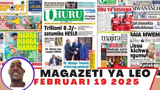 Magazeti ya leo Februari 19/2025 ijumatano asubuhi jumatano/magazeti ya michezo leo asubuhi /simba