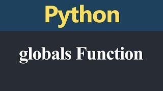 globals Function in Python (Hindi)