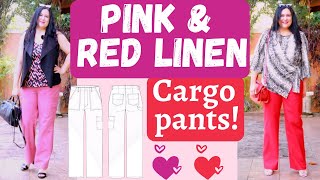 Fun COLORFUL cargo pants! Comfy fit \u0026 lovely details. Largo (Love Notions)