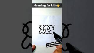 🎨 How to Draw a Cute🐈Cartoon Dog for Kids | Easy Drawing Tutorial|#shorts #shortsfeed #cute #art