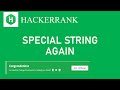 HACKERRANK : SPECIAL STRING AGAIN [ INTERVIEW PROBLEM ]