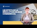 Les effets de la résolution du bail commercial