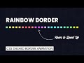 CSS Rainbow Border Animation | Html CSS Border Animation