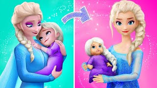 Elsa and Anna with Their Babies / 32 Frozen DIYs