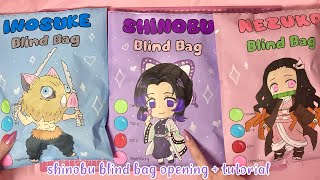 demon slayer 💜 shinobu blind bag opening | ASMR | tutorial | sanriolve