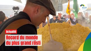 Record du monde du plus grand rösti battu ce jour à Berne