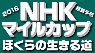 【競馬予想】　2016　NHKマイルカップ　ぼくらの生きる道