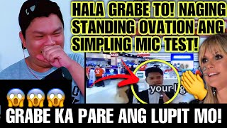 VIRAL KANA PRE👏👏| MIC TEST SA MALL NA NAGING STANDING OVATION | REACTION!