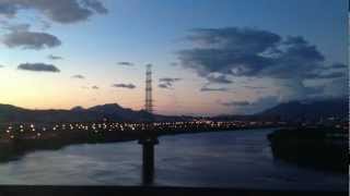 2012 台灣高鐵-夕陽-台北-桃園站 Sunset in Taipei-Taoyuan from THSR Part-1