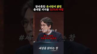 결국 터질게 터졌다.. 참다못한 유시민이 밝히는 윤석열 지지율 51% 여론조사의 숨겨진 비밀