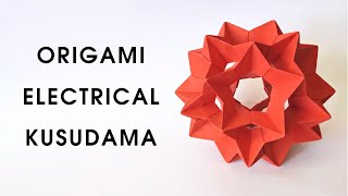 Origami ELECTRA KUSUDAMA by David Mitchell | How to make a kusudama