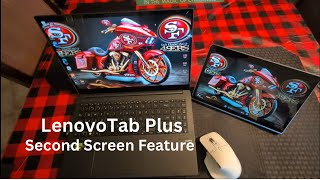 Lenovo Tab Plus Second Screen Feature with Windows PC Demo