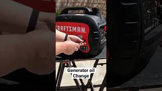 Craftsman Generator Oil Change #shorts FULL VIDEO ON CHANNEL