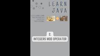 Modulus Operator - Java Tutorial with Knowledge and Tips - Data Types 2