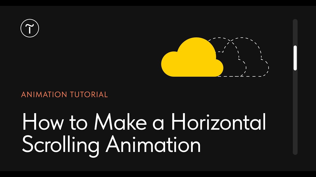 How To Make A Horizontal Scrolling Animation Youtube