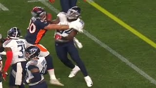 Rashaan Evans Ejection For Punching | Titans vs. Broncos | NFL Week 1