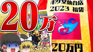 【ポケカ＃1】「20万円」で売られていたポケカ福袋がまさかのブイズ統一で中身がヤバ過ぎた【ゆっくり実況】