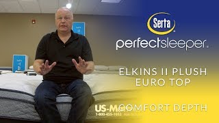 Serta Perfect Sleeper Elkins II Plush Euro Top Mattress Comfort Depth 3