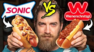 Sonic vs. Wienerschnitzel Taste Test | FOOD FEUDS