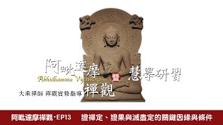 【 阿毗達摩禪觀 2019 EP13】大乘禪師禪觀實修開示：證禪定、開悟證果與滅盡定之關鍵因緣與條件｜佛文化