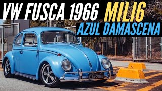 VW FUSCA 1966 MII6 AZUL DAMASCENA