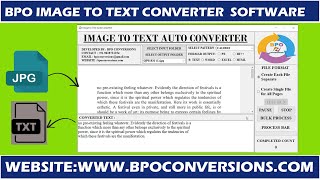 Image to text converter software | Image to notepad conversion software