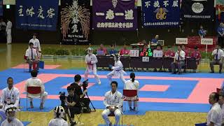 2018IH  空手道女子 個人組手3回戦 田畑  夙川学院（兵庫県） 対 今井  帝京（東京都）