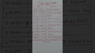 UPSC Study Time Table | IAS Exam Strategy | UPSC #shorts #upsc #ias #ytshorts