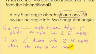 GeoTrig - Week 3 (T/W) - 2-3 Biconditionals \u0026 Definitions