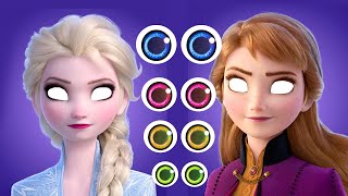 ELSA ANNA FROZEN 2 PUZZLE GAME WRONG EYES GAME