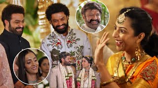 Jr NTR - Kalyanram At Nandamuri Suhasini Son Marriage Video | TFPC