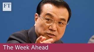 China sets growth target, US jobs data, Aviva results