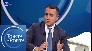 Di Maio: "Lega vuole voto per buttare giù il Governo" - Porta a Porta 23/05/2019