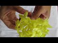 handmade flower easy project how to make flower from drinking straw របៀបធ្វើផ្កាដកខឹមពីបំពង់បឺត