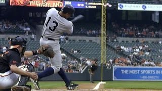 NYY@BAL: A-Rod homers on 1st pitch he sees of season