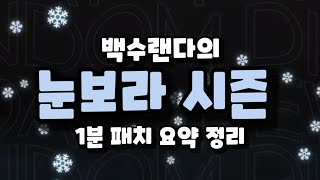 랜덤다이스 _ 눈보라 시즌 업데이트 내용을 요약정리 해보았습니다.