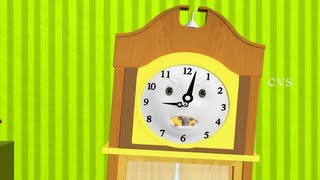 Hickory dickory Dock Nursery Rhyme - 3D Animation English Rhymes & Songs for children