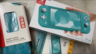 Unboxing Nintendo Switch Lite Turquoise💚