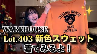 【ウエアハウス】新色スウェット購入！Lot.403 SYLVANIA WILDCATを着てみた