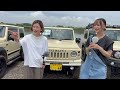 【ジムニー女子】アイボリーカラー30台！約半数は女性オーナー！こんな車のオフ会ありますか？jimny jb64jb74